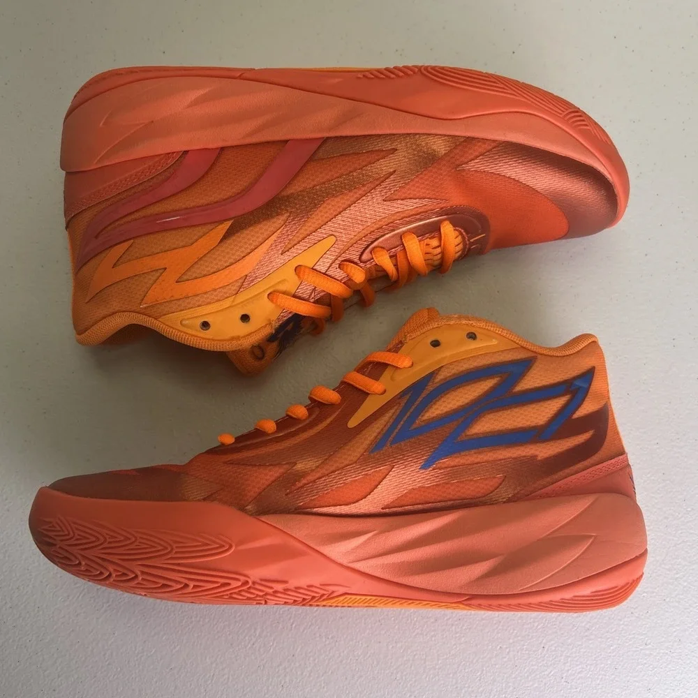 Puma MB.02 LaMelo Ball Supernova Orange Fiery Coral 377403-01 GS Size 4.5Y